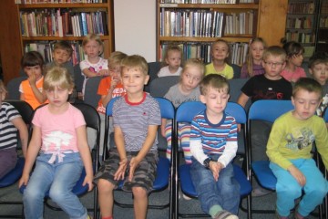 Tygryski na przedstawieniu teatralnym w Miejskiej Bibliotece Publicznej (18.06.2015)