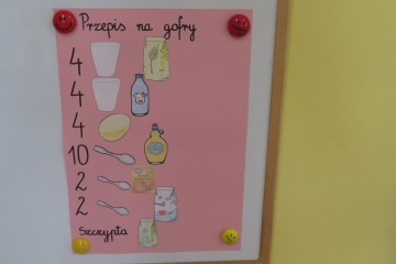 Misiaczki robiły pyszne gofry.