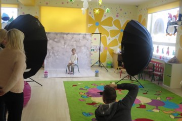Spotkanie z fotografem, mała sesja zdjęciowa.
