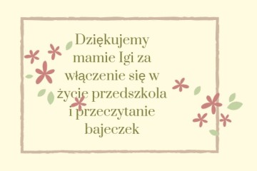 Rodzice czytają dzieciom mama Igi M.